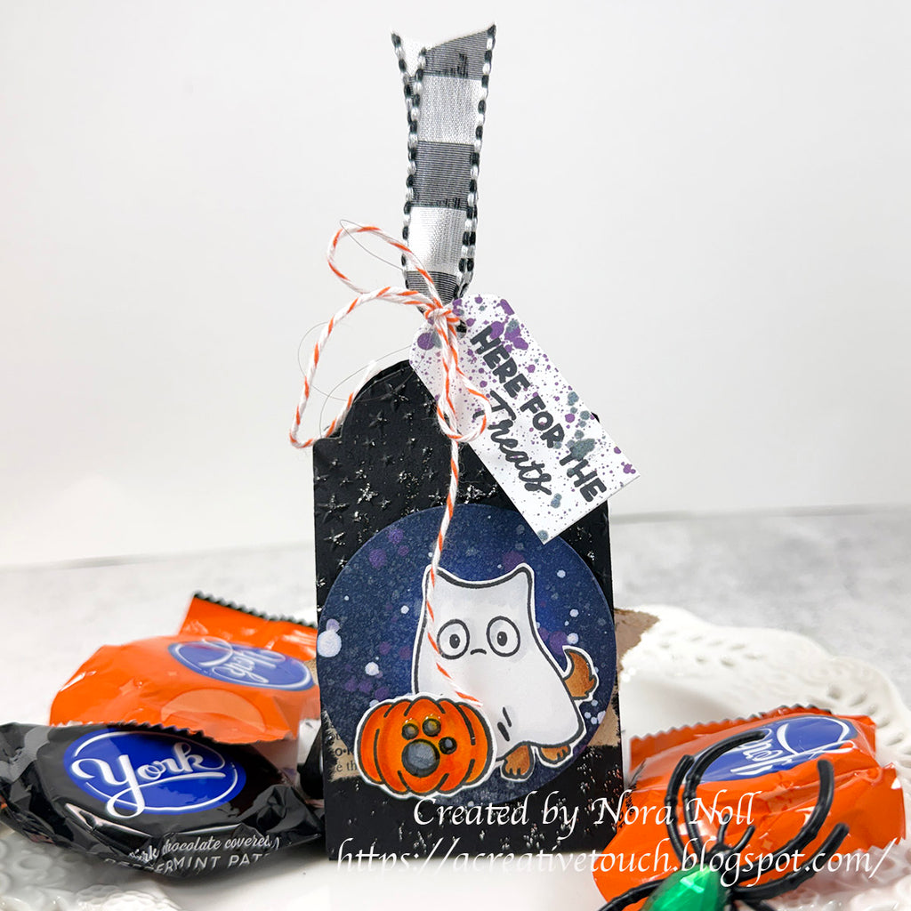 Simon Says Stamps and Dies Happy Howloween set1391hh Sending Cheer Nora Noll Ghost Dog Tag