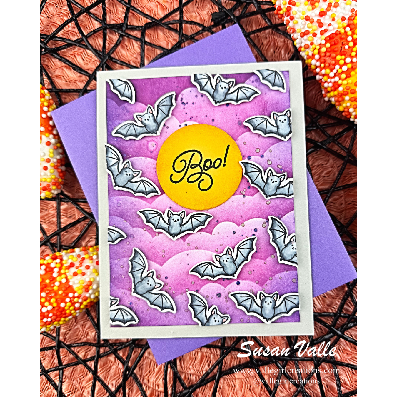 Simon Says Stamps and Dies Haunted Garden set1341hg Stamptember Susan Valle Cute Halloween Card