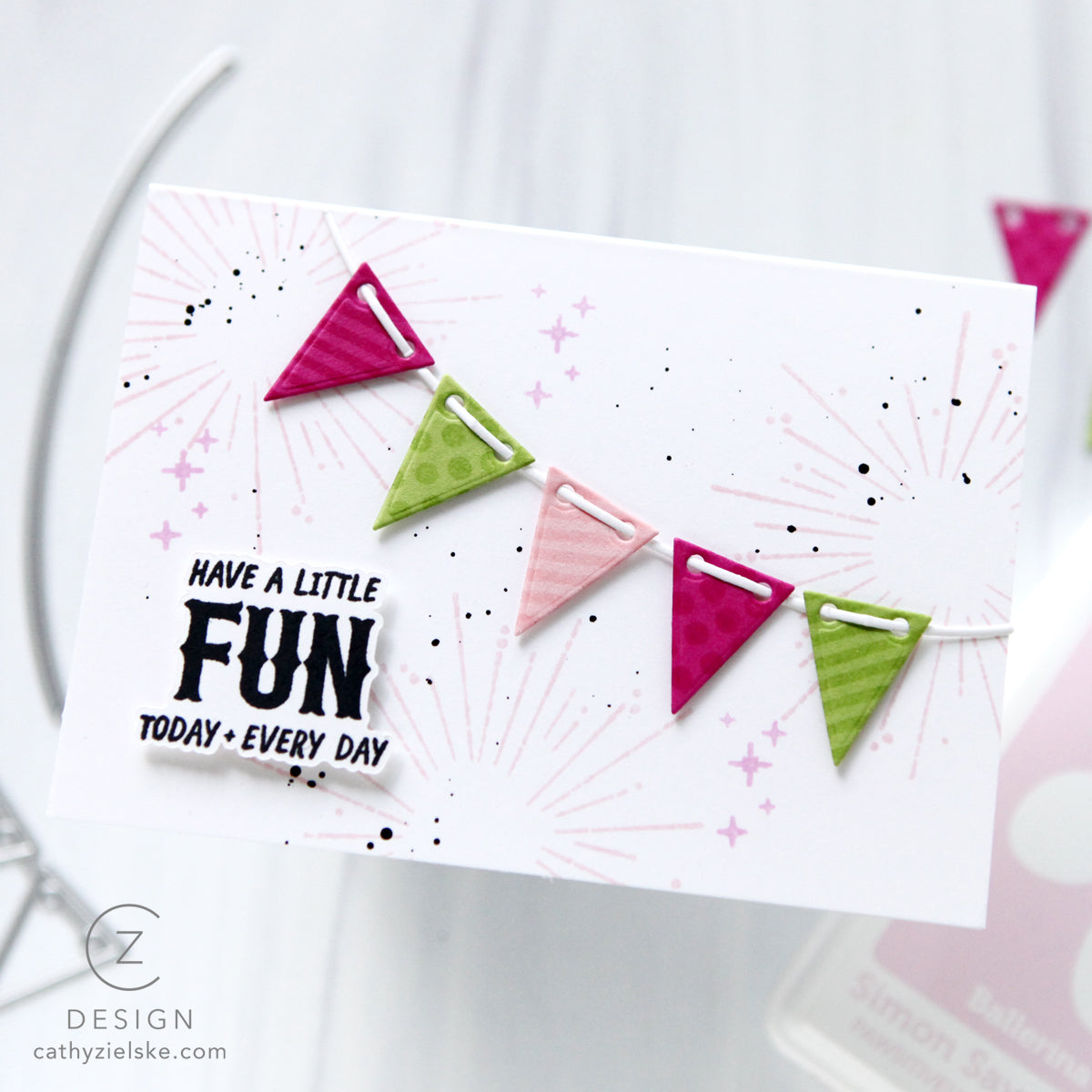 Simon Says Stamps and Dies Having Fun set1250hf A Little Fun Card with Banners Cathy Zielske | color-code:ALT02