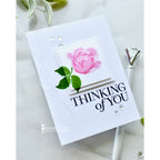 Simon Says Stamps and Dies Heirloom Roses set1236hr Always There Thinking of You Card Savannah O'Gwynn