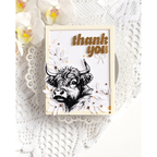 Simon Says Stamps and Dies Highland Cows set1053hc STAMPtember Thank You Cow Card Heather Hoffman | color-code:ALT06