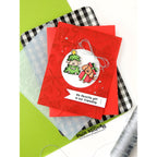 Simon Says Stamps and Dies Howliday Joy set1394hj Sending Cheer Laura Williams Cute Critter Holiday Card