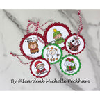 Simon Says Stamps and Dies Howliday Joy set1394hj Sending Cheer Michelle Peckham Cute Critter Holiday Tags