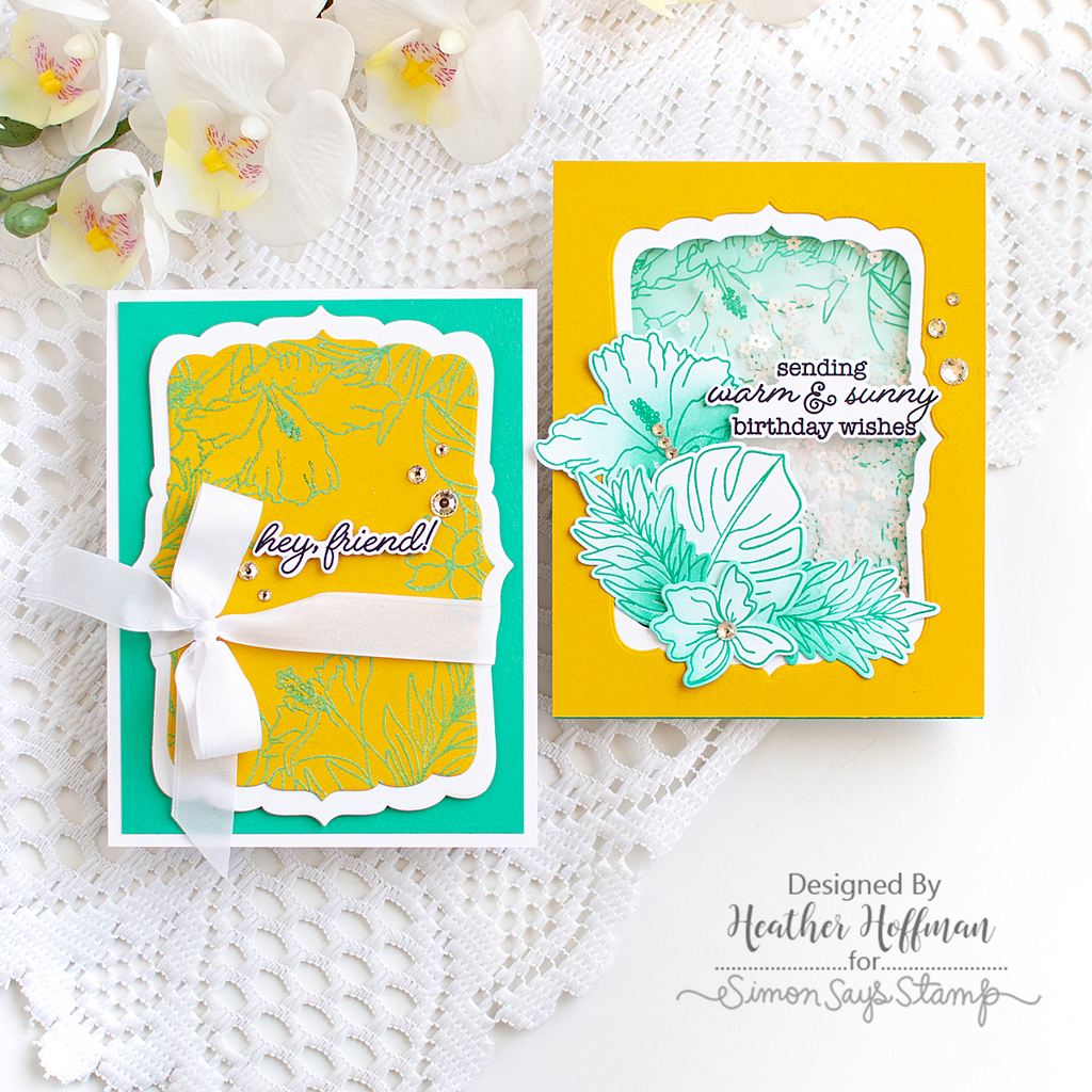 Simon Says Stamps and Dies Keep Palm set1232kp Always There Tropical Card Duo Heather Hoffman | color-code:ALT06