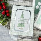Simon Says Stamps and Dies Layering Christmas Trees set1343lc Stamptember Alaine Tanner Quirky Tree Holiday Card