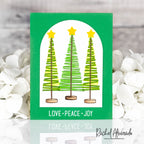 Simon Says Stamps and Dies Layering Christmas Trees set1343lc Stamptember Rachel Alvarado Quirky Tree Holiday Card
