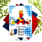 Simon Says Stamps and Dies Let's Connect set1195lc In My Heart Best Mom Ever Card