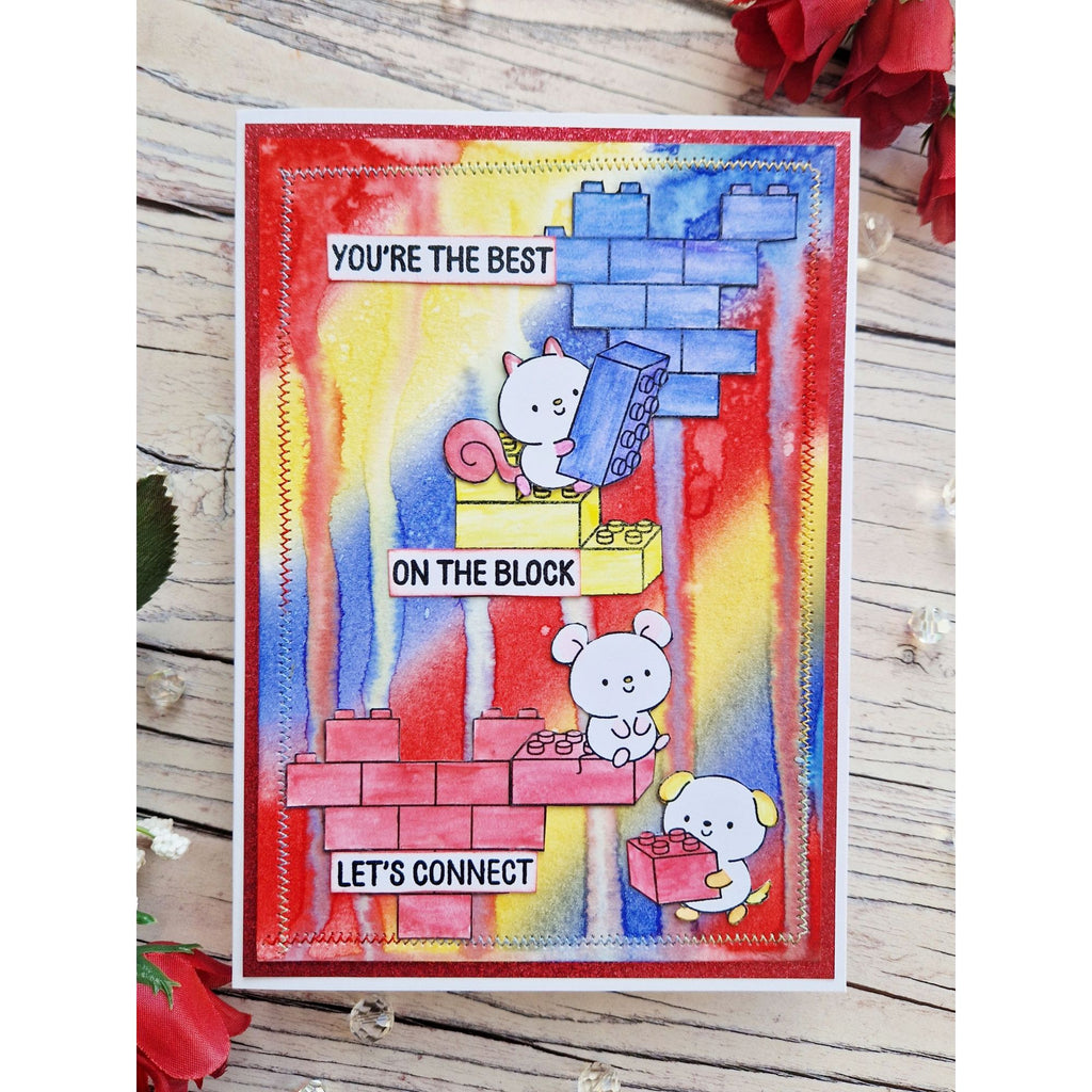 Simon Says Stamps and Dies Let's Connect set1195lc In My Heart Best on the Block Card | color-code:ALT03