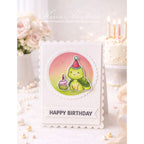 Simon Says Stamps and Dies Let's Shellebrate set1194ls In My Heart Turtle Circle  Birthday Card
