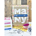 Simon Says Stamps and Dies Lettered Many Thanks set1263lm Shine On Folk Floral Many Thanks Card  Maggie Haas