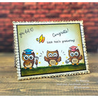 Simon Says Stamps and Dies Look Hoo's Graduating set1222lh Grad Card Natalia Alton