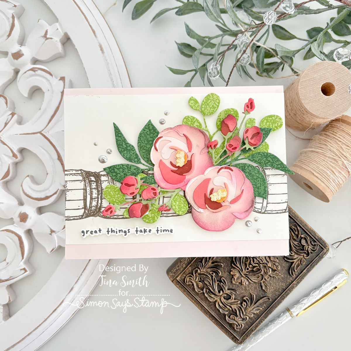 Simon Says Stamps and Dies Made to Flourish set1314mf Tina Smith Great Things Card | color-code:ALT06
