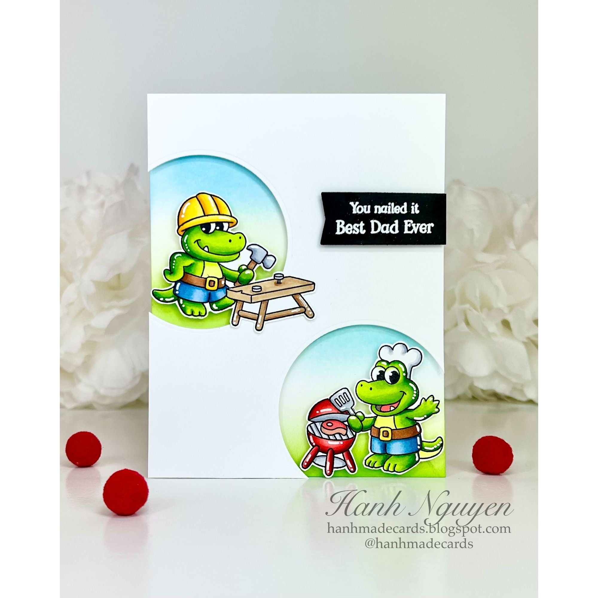 Simon Says Stamps and Dies Mr. Snappy set1247ms Always There Best Dad Card Hanh Nguyen