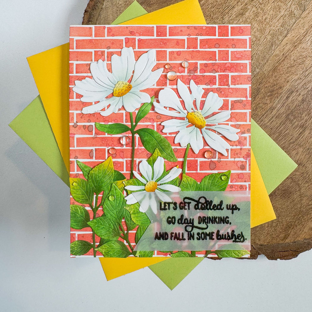 Simon Says Stamps and Dies Old Broad Squad set1267ob Shine On Day Drinking and Daisies Card Kristin Sluhan