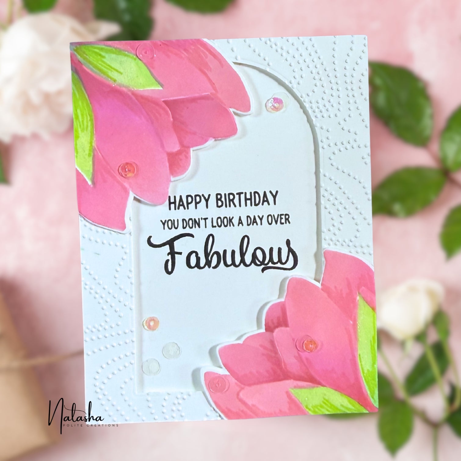 Simon Says Stamps and Dies Old Broad Squad set1267ob Shine On Funny Floral Birthday Card Natasha Polite