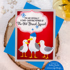Simon Says Stamps and Dies Old Broad Squad set1267ob Shine On Old Lady Birthday Card with Seagulls Keisha Charles