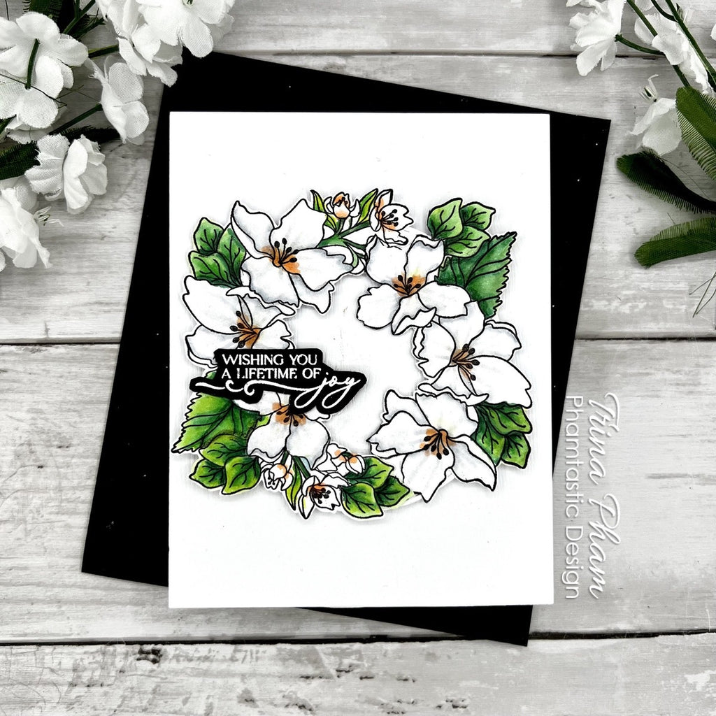 Simon Says Stamps and Dies Orange Blossom Blessings set983ob Moments in Time Wedding Card Trina Pham | color-code:ALT03