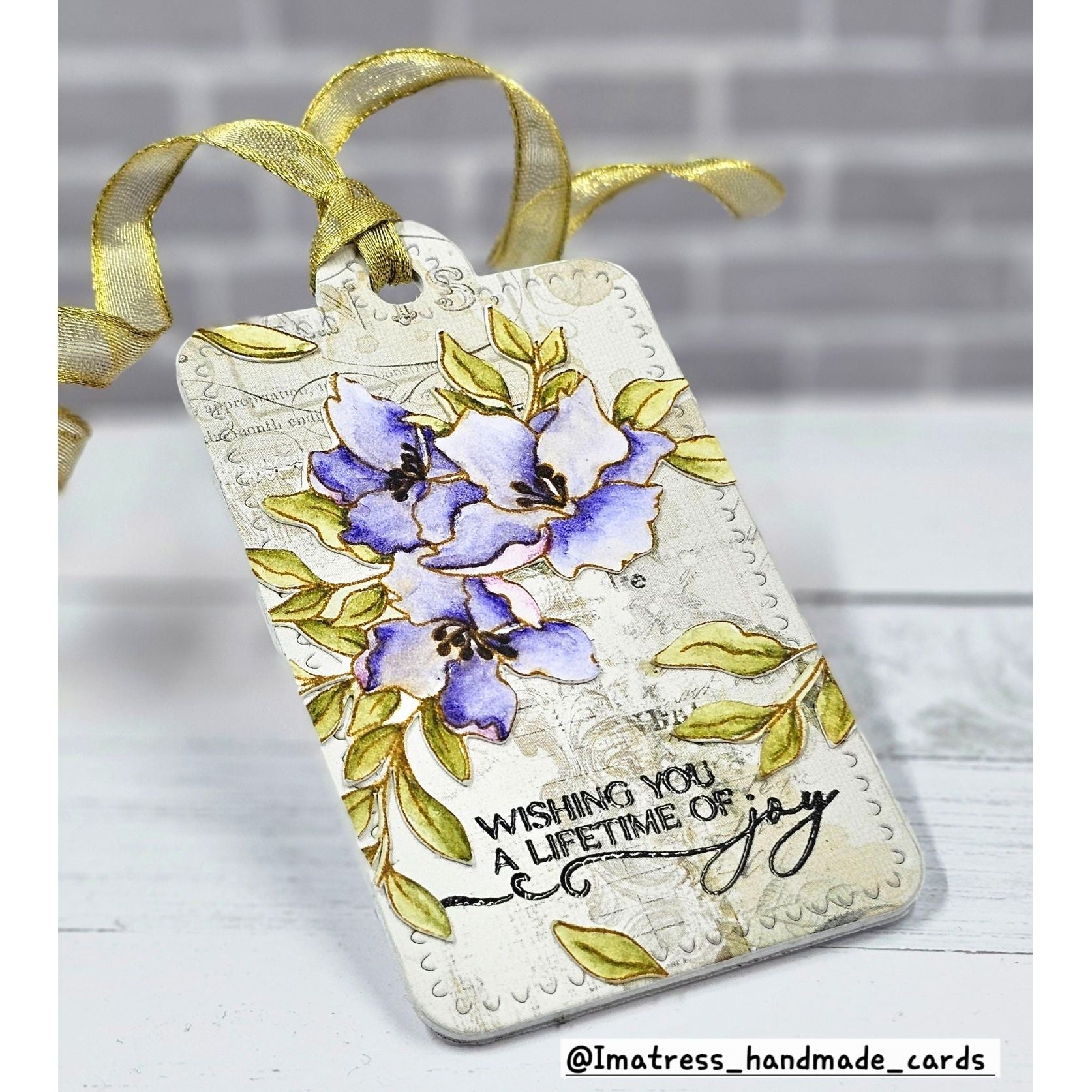 Simon Says Stamps and Dies Orange Blossom Blessings set983ob Moments in Time Wedding Gift Tag Natalia Alton