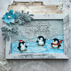 Simon Says Stamps and Dies Penguin Mischief set1395pm Sending Cheer Steff Munnings Cute Arctic Iceberg Winter Card