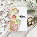 Simon Says Stamps and Dies Pop Art set1250pa Spinner Circle Birthday Card Tina Smith | color-code:ALT03