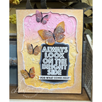 Simon Says Stamps and Dies Positive Thoughts set1301pt Every Happiness Christine Hey Bright Side Butterflies Card