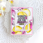 Simon Says Stamps and Dies Positive Thoughts set1301pt Every Happiness Heather Hoffman Modern Lemons Card with Pink | color-code:ALT03