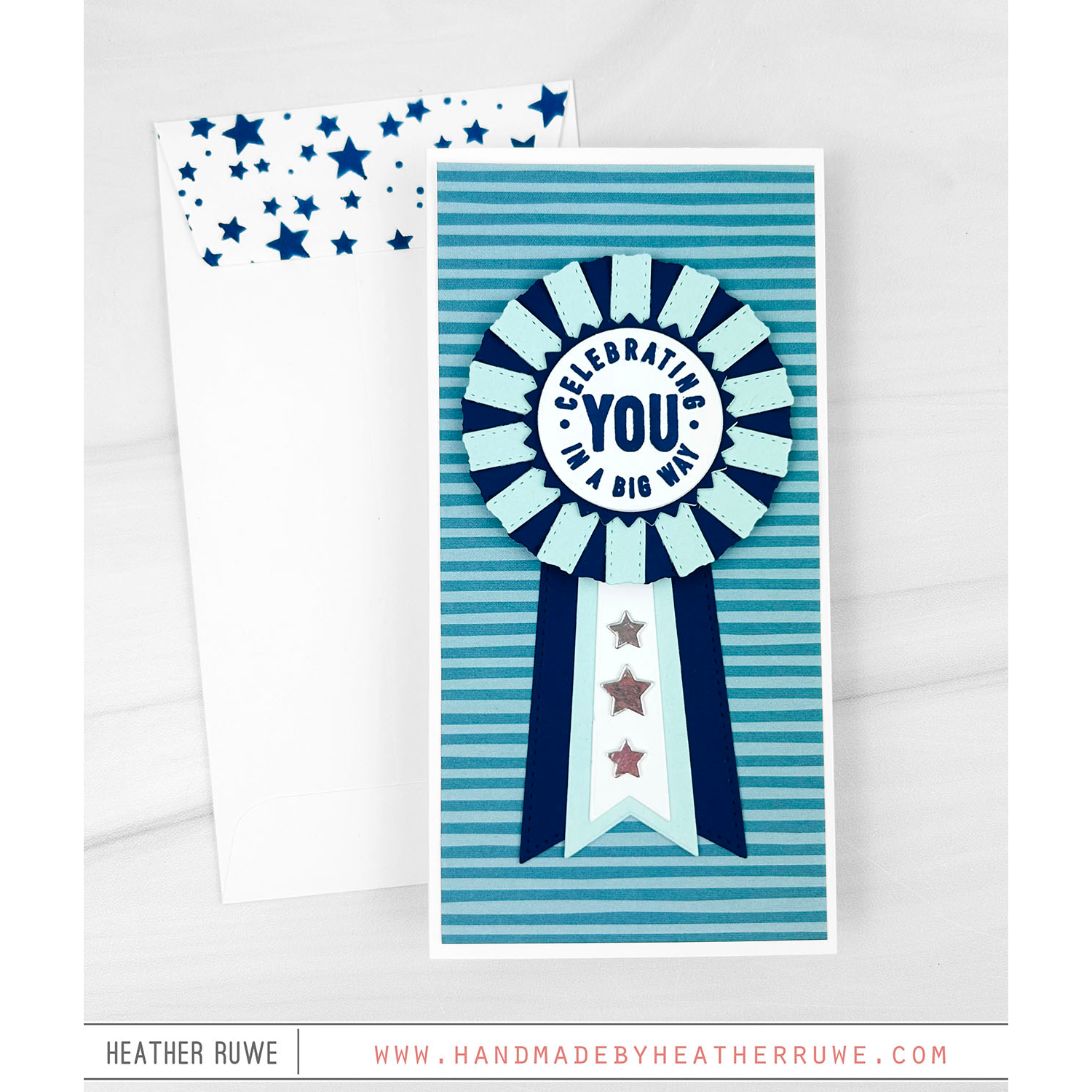Simon Says Stamps and Dies Prize Ribbon Sentiments set1251pr Celebrating You Card Heather Ruwe | color-code:ALT06