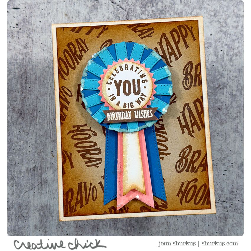 Simon Says Stamps and Dies Prize Ribbon Sentiments set1251pr Celebrating You Card Jenn Shurkus | color-code:ALT04