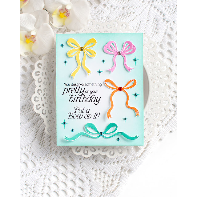 Simon Says Stamps and Dies Put a Bow on It set1219pb Heather Hoffman Pretty Birthday Card | color-code:ALT01