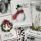Simon Says Stamps and Dies Season of Wonder for Tim Holtz Workshop set2326th Vintage Christmas Cards
