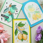Simon Says Stamps and Dies Squeeze You set1293sy Every Happiness Lorena Wakefield Citrus Card Set
