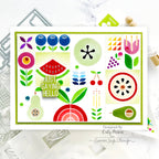 Simon Says Stamps and Dies Summer Fruit Tiles set796sf Sunny Vibes Hello Card | color-code:ALT02 Caly Person Folk Art Vibes