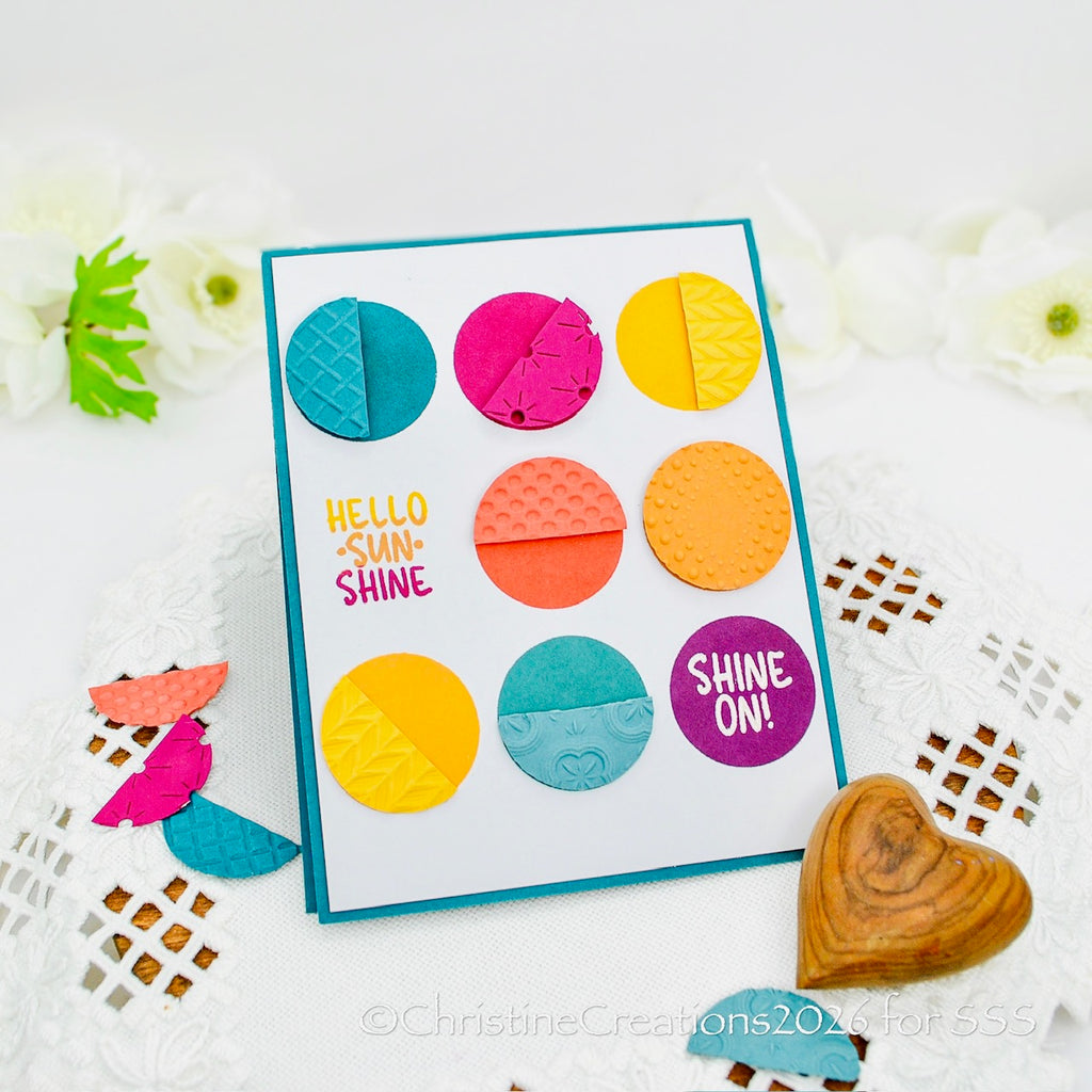 Simon Says Stamps and Dies Sunburst set1261sb Shine On Hello Sunshine Card Christine Okken