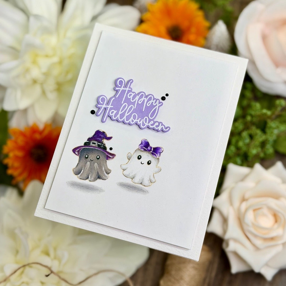 Simon Says Stamps and Dies Sweet Spirits set1375ss Ghost Halloween Card Joe Sysavath