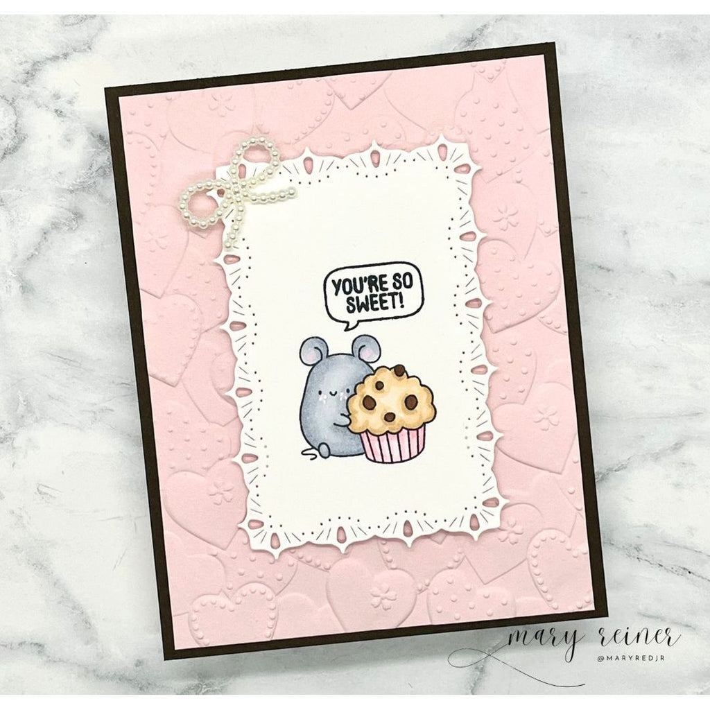 Simon Says Stamps and Dies Sweet Treat Critters set1115st DieCember Love Card Mary Reiner