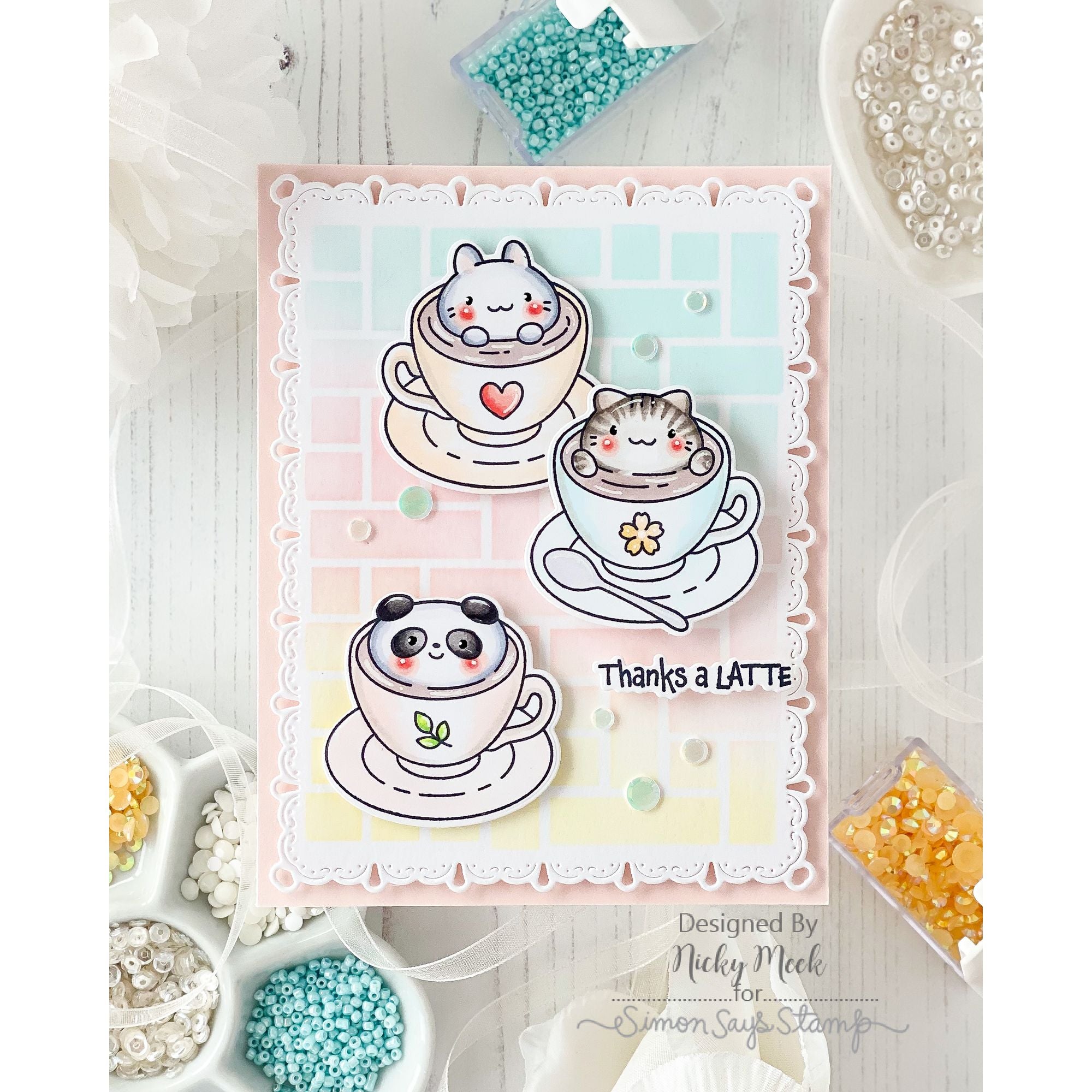 Simon Says Stamps and Dies Thanks A Latte set1199tl In My Heart Thanks a Latte Card