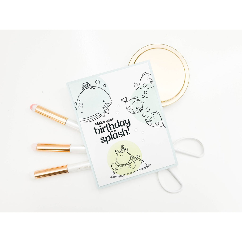 Simon Says Stamps and Dies Undersea Friends set1002us Friend Like You Birthday Card Bethadilly Minimal