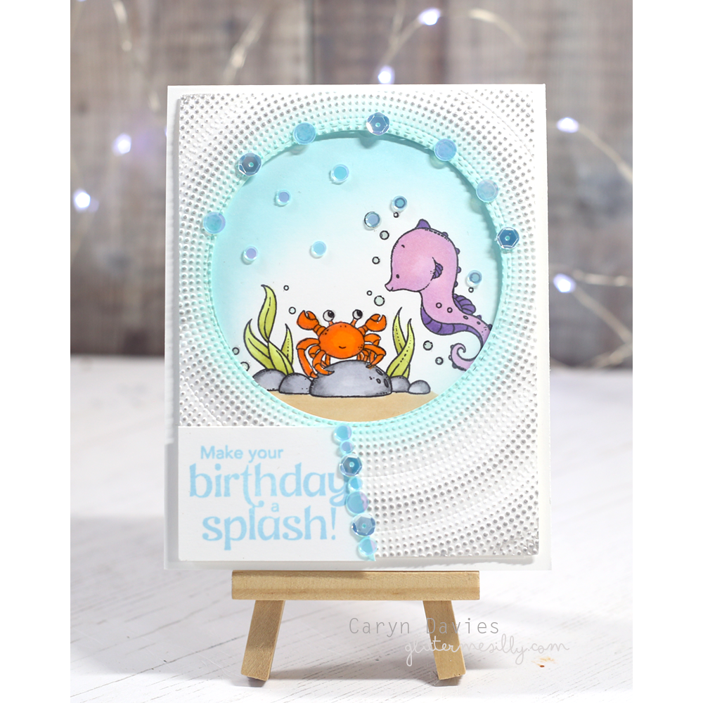 Simon Says Stamps and Dies Undersea Friends set1002us Friend Like You Birthday Card | color-code:ALT04 Center Circle Caryn Davies