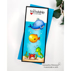 Simon Says Stamps and Dies Undersea Friends set1002us Friend Like You Friend Card Slimline Samantha Pfrimmer