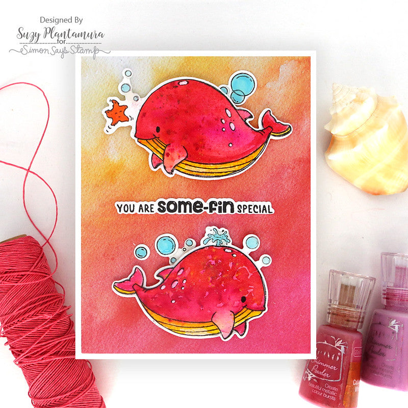 Simon Says Stamps and Dies Undersea Friends set1002us Friend Like You Friend Card | color-code:ALT07 Some-fin Special Suzy Plantamura
