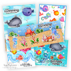 Simon Says Stamps and Dies Undersea Friends set1002us Friend Like You Sea Creature Cards | color-code:ALT08 Set of 5 Suzy Plantamura