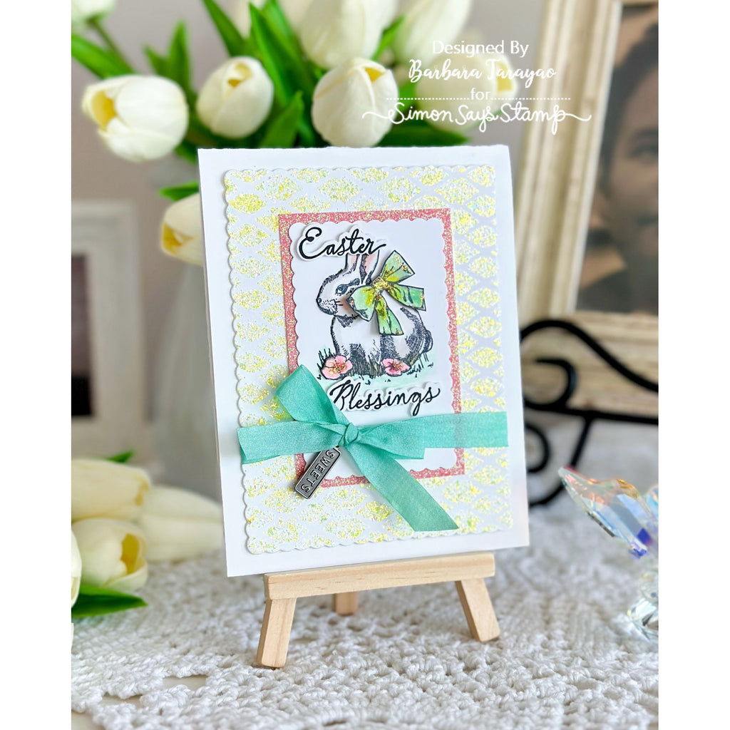 Simon Says Stamps and Dies Vintage Bunnies set1171vb Easter Card Barbara Tarayao | color-code:ALT07