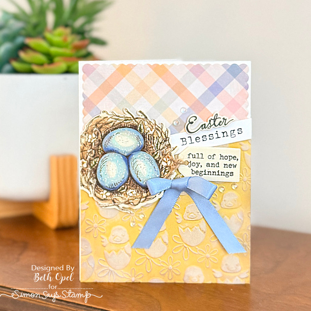 Simon Says Stamps and Dies Vintage Bunnies set1171vb Easter Card Beth Opel | color-code:ALT02