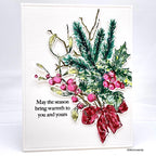 Simon Says Stamps and Dies Vintage Holiday Swag set871vh Sweet Wishes Christmas Card Cindy Norberg
