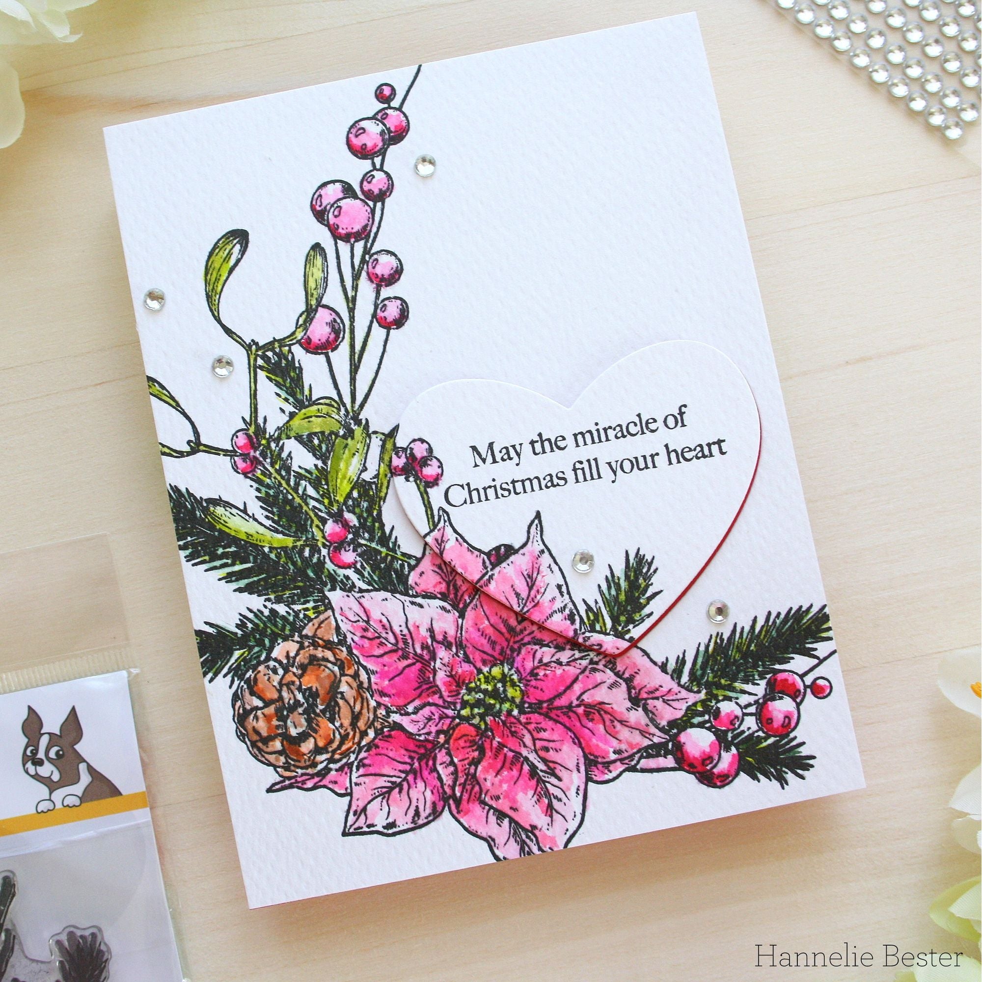 Simon Says Stamps and Dies Vintage Holiday Swag set871vh Sweet Wishes Christmas Card Hannelie Bester | color-code:ALT01