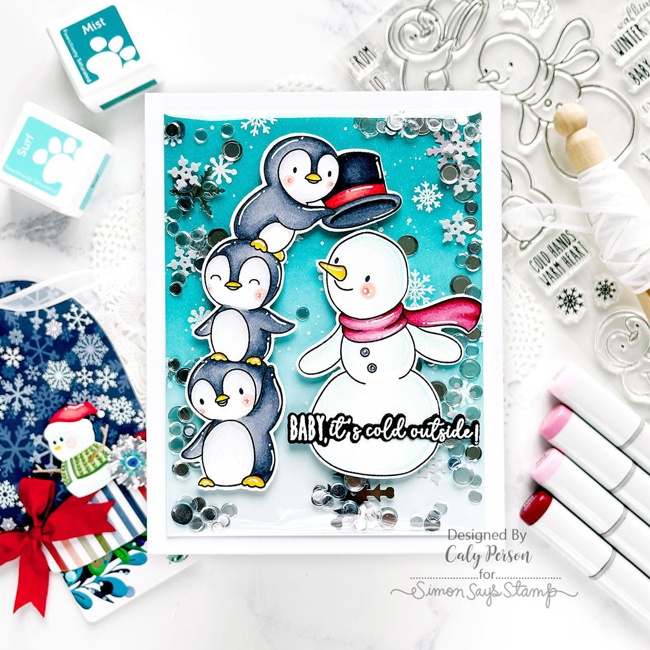 Simon Says Stamps and Dies Warm Heart set867wh Winter Card Caly Person | color-code:ALT01