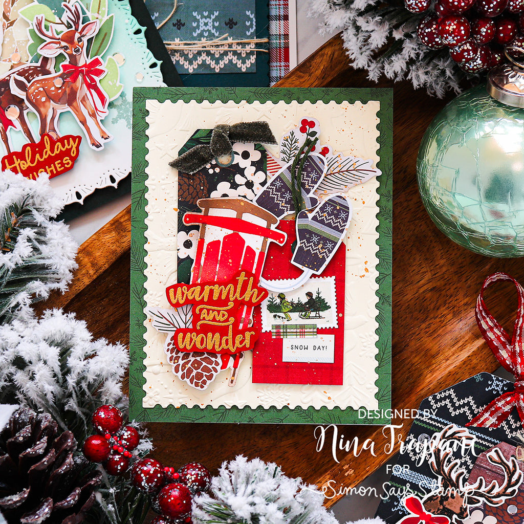 Simon Says Stamps and Dies Warmth and Wonder set1084ww Holiday Card Nina-Marie Trapani