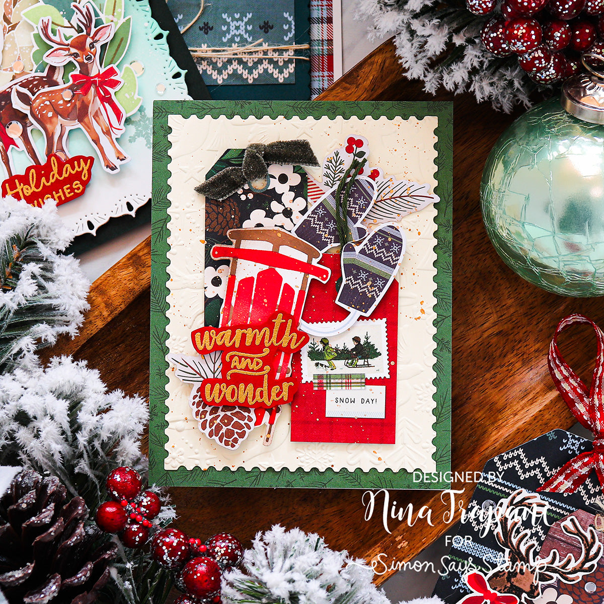 Simon Says Stamps and Dies Warmth and Wonder set1084ww Holiday Card Nina-Marie Trapani
