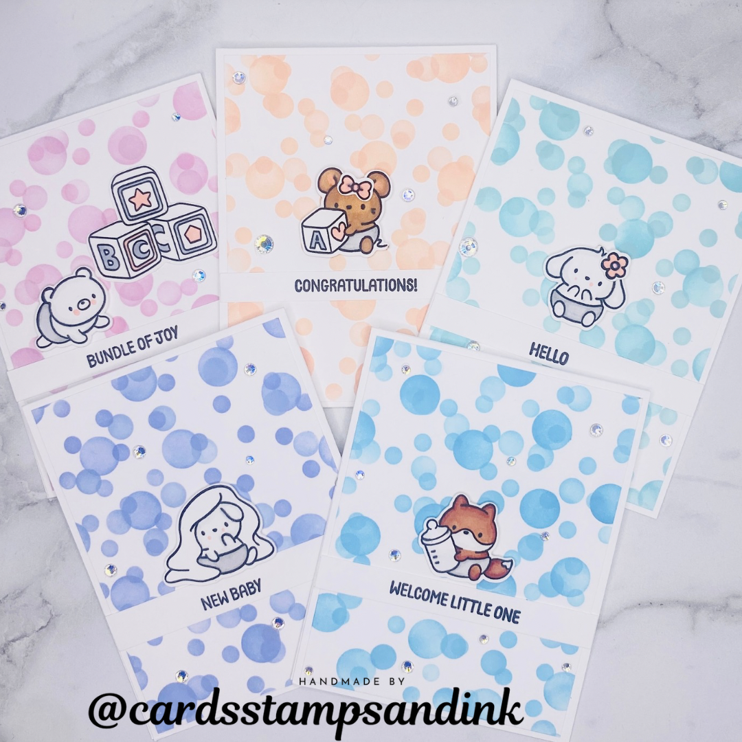 Simon Says Stamps and Dies Welcome Little One set986wl Moments in Time Baby Cards Karen Boyce | color-code:ALT04