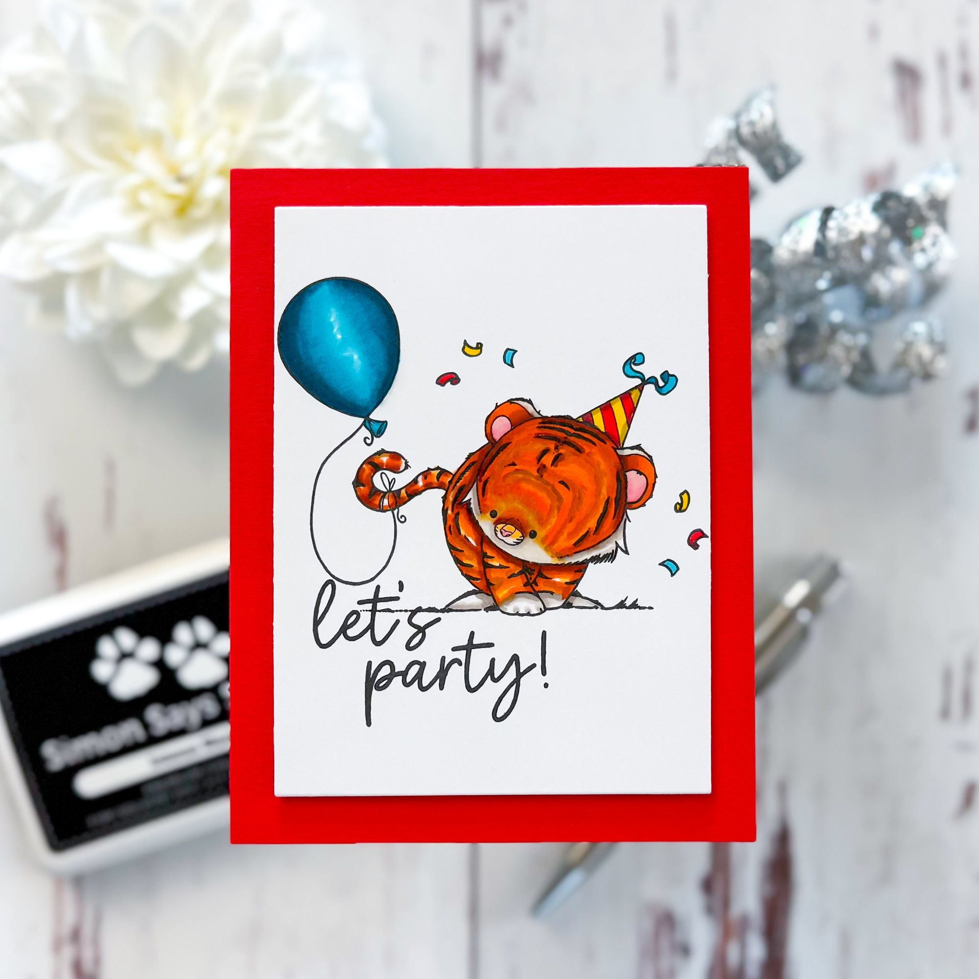 Simon Says Stamps and Dies Wild Birthday set1040wb STAMPtember Birthday Card Charlene Madrid